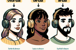 ¿Cuál es la diferencia entre auriculares over-ear on-ear y in-ear?